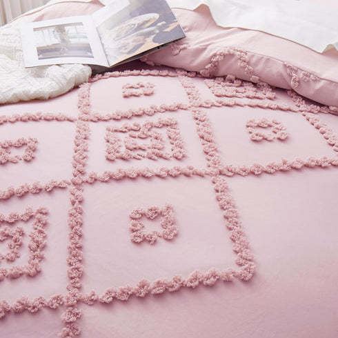 Set 2 Set 68" 90") Oli Anderson Tufted Duvet Cover Twin Size, Soft and Lightweight Duvet Covers for All Seasons, Pieces