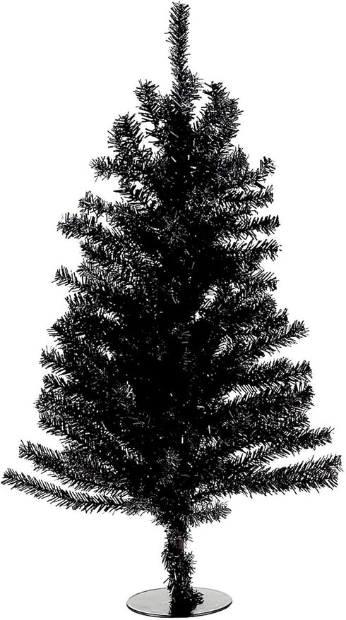 18-Inch Black Unlit Tree