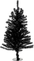 18-Inch Black Unlit Tree