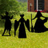 Witch Halloween Decorations Outdoor, Hocus Pocus Garden Metal Stakes Decor, Halloween Silhouette Party Supplies