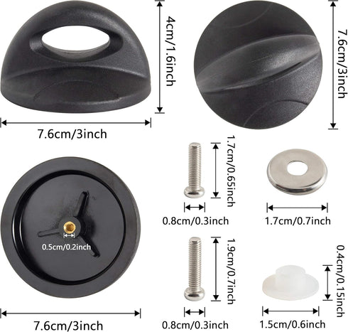 2 PACK Pot Lid Top Replacement Knob - Universal Kitchen Cookware Replacement Pan Lid Holding Handles