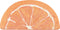 TOWN & COUNTRY PLAY Citrus Slice Orange Half Circle Shaped Bath Mat,