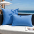 Pack 2 20x20 Inch, Kevin Textile Outdoor Waterproof Throw Pillow Covers of Farmhouse Decorative Cushion Covers