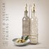 2 Pack- 17oz COOK WITH COLOR Glass Olive Oil Bottle Dispenser - Oil and Vinegar Cruet - Olive Oil Carafe Decanter