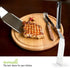 Professional Chef Griddle Spatulas Set of 3 - Heavy Duty Metal Spatula Stainless Steel and Scraper for Cast Iron BBQ