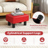 Giantex Small Foot Stool Ottoman, PU Leather Footrest with Storage, Padded Rectangle Footstool, Small Sofa Step Stool