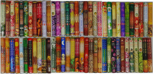 Hem Incense, 12 Box Best Variety Pack, 240 Sticks, 45+min Burn