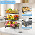 Mchoter 3-Tier Potatoes,1 Pack Rolling Pantry Floor Organizer, Stackable Pantry Storage Cart with Wheels, Metal Wire