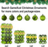 Lime Green 2.5" Christmas Balls, Shatterproof Hanging Ornaments for Tree Decoration, Set of 24pcs