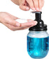 Amolliar Mason Jar Foaming Soap Dispenser - Rustproof Stainless Steel Lid, BPA Free Pump, Rustic Farmhouse Decor