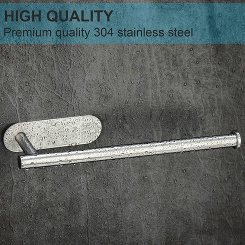2 Pack,Stainless CUXIXA Paper Towel Holder Under Cabinet Steel Paper Towel Holder Wall Mount for Kitchen, Bathroom, RV