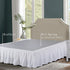 Bed Maker’s Never Lift Your Mattress Microfiber Wrap-Around Bed Skirt, Classic 14 Inch Drop Length, Twin, White