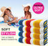 4Pcs Set, 30"x 60" 100% (Summer Set CASA COPENHAGEN Bora Bora Towels Yellow Designer Stripe Beach Towels Gift Oversized