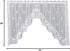 Heritage Lace White Tidepool Swag Pair - 72"X36"