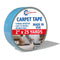 Carpet Tape, Double Sided Rug Tape for Secure Rugs on Hardwood, Removable, No Damage (Creme, 2" x 25 Yard)