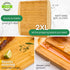 24 Inch 2XL GREENER CHEF Bamboo Cutting Board with Lifetime Replacement - Extra Large Wooden Butcher Block for Kitchen