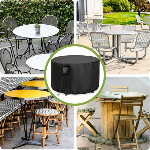 36 Inch 36 28 Inch Patio Furniture Covers Round, Outdoor Round Dinner Table Cover Waterproof, Rounds Patio Coffee Table