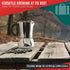6 100% LuxHaus Moka Pot - Cup Stovetop Espresso Coffee Maker - Stainless Steel Italian and Cuban Mocha Coffee Maker