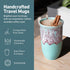 16oz NOVA CERAMICS Travel Mug On the Go Coffee Tumbler Microwave & Dishwasher Safe Green Tumbler - Gifts For Women Men