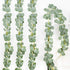 DearHouse 4Pack Faux Silk Eucalyptus Garland, Handmade Greenery Vines for Wedding Backdrop Arch Wall Decor