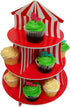 3 Tier Cupcake Stands, Themed Cupcake Serving Holders (Carnival)