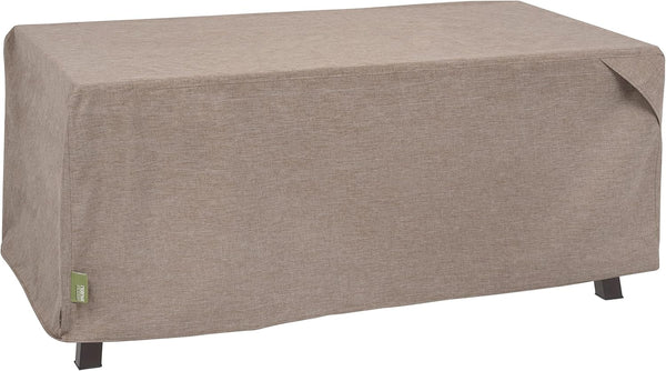 Modern Leisure Garrison Patio Ottoman/Coffee Table/Fire Pit Cover - Water-Resistant Fabric -