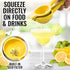 Zulay Kitchen Metal Lemon Squeezer - Handheld Citrus Juicer for Extracting the Most Juice Possible