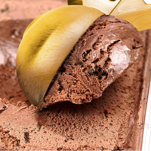 Frozen Premium Large Ice Cream Scoop with Trigger Ice Cream Scooper Stainless Steel, Heavy Duty Metal Icecream Scoop