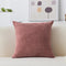 Home Brilliant Pink Pillow Cover 18x18 Striped Velvet Corduroy Decorative Throw Pillows for Girls Room, Dry Rose Pink