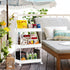 3 SPACEKEEPER Storage Rolling Cart, Tier Laundry Room Organization Utility Cart Bathroom Organizer Mobile Shelving Unit