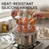 18 6qt/8qt 2-in-1 Stackable Egg Steamer Rack Holds Eggs with Handles, Stainless Steel Instant Pot Trivet Fits Pressure
