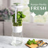 Goodful Herb Keeper Preserver, Designed for Optimum Breathable Airflow for Maximum Freshness, Water Line Ensures the