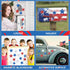 JULMELON 22pcs 4th of July Patriotic Decorations, Red White and Blue Star Magnets for Independence Day Party