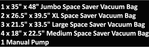 Vacuum Storage Bags, Space Saving Air Tight Compression to Organize Clothes, Linens, Seasonal Items by Everyday Home