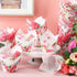 Funtery 200 Pieces Pink Flower Tulip Cupcake Wrappers for Baking, Rustic Birthday Party Decoration for Bridal Shower