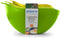 Preserve Nested Mixing Bowl Set of Three, Kitchen Supplies in Green and Yellow