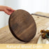 Wooden Decorative Tray Candle Holder: Romadedi Round Wood Tray Home Decor, Small Rustic Trays for Coffee Table