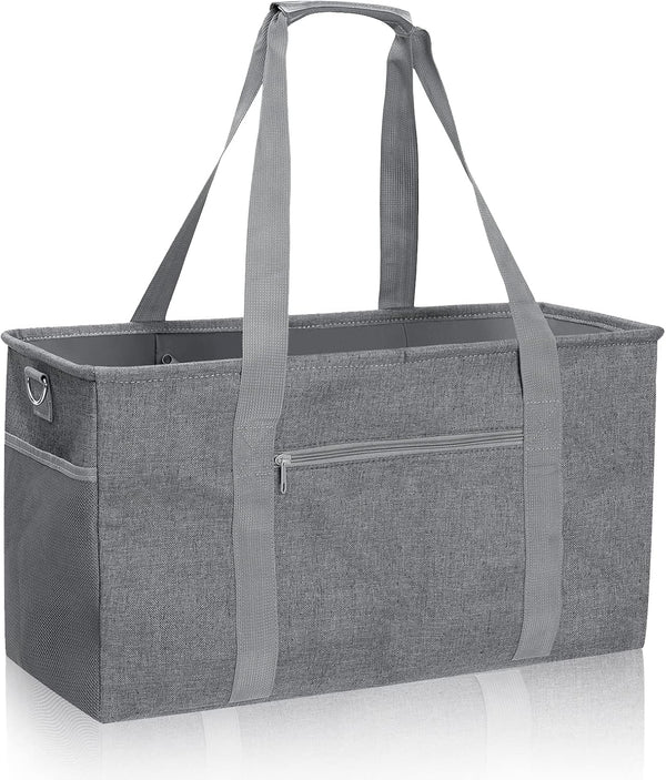 GARPROVM Extra Large Grocery Tote Bag, 42L Reusable Grocery Bags, Foldable Shopping