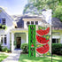 Welcome Summer Watermelon Decorative Garden Flag 12x18 Inch Double Sided Rustic Green Stripes Outdoor Home Decor