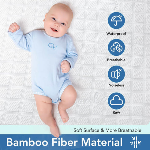 Kmall King Mattress Protector, Waterproof Noiseless Cover with Deep Pocket for 8-21 inches Mattress, Soft and Breathable