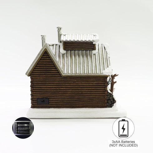 MOMENTS IN TIME 9”H Hand-Painted Polyresin LED Lighted Christmas Village House, Sugar Shack