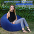 Realspring Inflatable Bean Bag Chairs for Adult Blow up Chairs Lazy Sofa Folding Portable Inflatable Chair for Movie