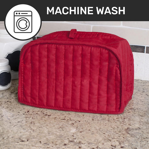RITZ Premium Toaster Cover, Universal Two Slice, 11.25" x 5.75" x 7", Paprika, Quilted Polyester and Cotton