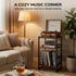 Stand,3-Tier 120 Albums,28" Record Player Record Player Table with U-Shaped Vinyl Storage Up to H End Table Turntable
