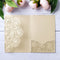 20 Pcs Laser Cut Wedding Invitations Card Pocket - with Envelope for Birthday Party, Baby or Bride Shower Invite