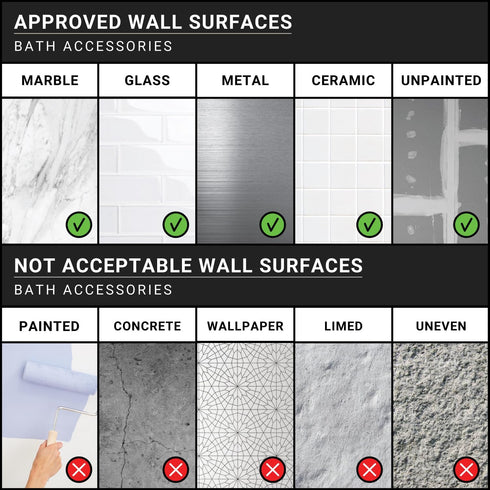 Questech Decor Corner Shower Footrest - Shower Shaving Shelf for Inside Shower Tiled Walls, Cool Gray