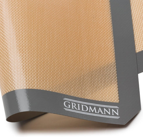 GRIDMANN Pro Silicone Baking Mat, Set of 2 Non-Stick Half Sheet, Food Safe Tray Pan Liners