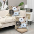Aitliving 2PCS Pack 18X18 County Decorative Pillow Cover Couch Throw Pillowcase Black/White/Brown Blooming Flower