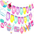 Baking Birthday Party Banners 3Pcs Baking Theme Decoration Bakers Birthday Party Banners Baking Party Hanging Cutout Banner for Baking Cook Baby Shower Supplies