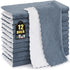 Mordimy 12 Pack Kitchen Cloths Dish Towels (10" x 10", Dark Grey